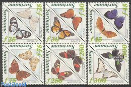 Suriname, Republic 1994 Butterflies 6x2v, Mint NH, Nature - Butterflies - Surinam