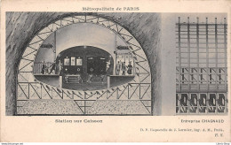 Travaux Du Métropolitain De PARIS Station Sur Caisson Entreprise CHAGNAUD - Metropolitana, Stazioni