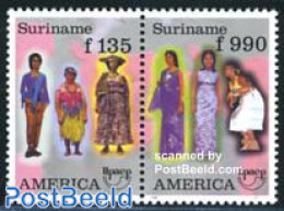 Suriname, Republic 1996 UPAE, Costumes 2v [:], Mint NH, Various - U.P.A.E. - Costumes - Kostüme