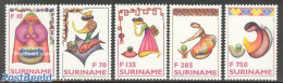 Suriname, Republic 1996 Christmas 5v, Mint NH, Religion - Christmas - Noël
