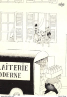 Laiterie Moderne Livraison Lait (dairy) - Dessin  Albert DUBOUT # CHAT CAT # - Dubout