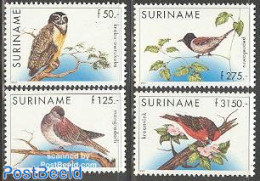 Suriname, Republic 1997 Birds 4v (50g,125g,275g,3150g), Mint NH, Nature - Birds - Owls - Surinam