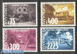 Suriname, Republic 1999 Plantage Houses 4v, Mint NH, Various - Agriculture - Art - Architecture - Agricultura