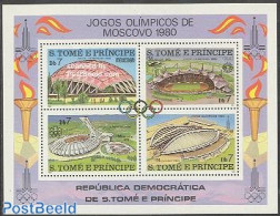 Sao Tome/Principe 1980 Olympic Games S/s, Mint NH, Sport - Olympic Games - Sao Tome Et Principe