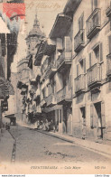 Espagne > FUENTERRABIA. LA CALLE MAYOR Y LA IGLESIA - 1906 - Guipúzcoa (San Sebastián)