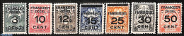 Suriname, Colony 1927 Floating Safe Overprints 7v, Unused (hinged), Transport - Fire Fighters & Prevention - Feuerwehr