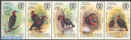 Eswatini/Swaziland 1985 Audubon 5v [::::], Mint NH, Nature - Birds - Swaziland (1968-...)