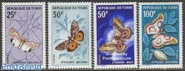Chad 1968 Butterflies 4v, Mint NH, Nature - Butterflies - Other & Unclassified