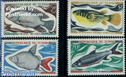 Chad 1969 Fish 4v, Mint NH, Nature - Fish - Other & Unclassified