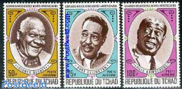Chad 1971 Jazz Musicians 3v, Mint NH, Performance Art - Jazz Music - Music - Popular Music - Altri & Non Classificati