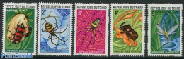 Chad 1972 Insects 5v, Mint NH, Nature - Insects - Other & Unclassified