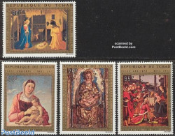 Chad 1972 Christmas, Paintings 4v, Mint NH, Religion - Christmas - Art - Paintings - Otros & Sin Clasificación