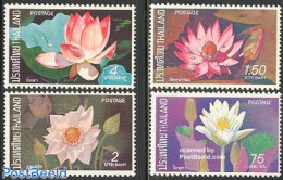 Thailand 1973 Lotus Flowers 4v, Mint NH, Nature - Flowers & Plants - Thailand