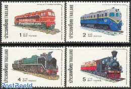 Thailand 1977 Railways 4v, Mint NH, Transport - Railways - Eisenbahnen