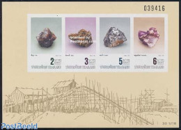 Thailand 1990 Minerals S/s, Mint NH, History - Geology - Thailand