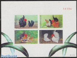 Thailand 1991 Chicken S/s Imperforated, Mint NH, Nature - Birds - Poultry - Thaïlande