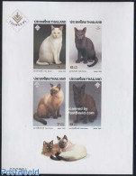 Thailand 1995 Thaipex, Cats S/s Imperforated, Mint NH, Nature - Cats - Philately - Thailand