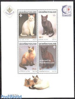 Thailand 1995 Singapore, Cats S/s, Mint NH, Nature - Cats - Philately - Tailandia