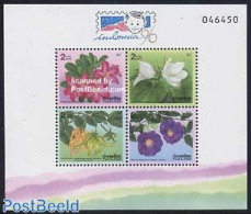 Thailand 1996 Indonesia 96 S/s, Mint NH, Nature - Various - Flowers & Plants - Philately - New Year - Nieuwjaar