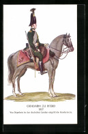 AK Von Napoleon In Deutschen Landen Eingeführte Gendarmerie, Gendarm Zu Pferd 1827  - Polizia – Gendarmeria