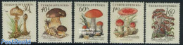 Czechoslovkia 1958 Mushrooms 5v, Mint NH, Nature - Mushrooms - Other & Unclassified
