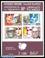 Tunisia 1987 30 Years Republic Imperforated S/s, Mint NH, History - Women - Non Classificati