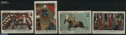 Türkiye 1968 Miniatures 4v, Mint NH, Nature - Horses - Art - Paintings - Other & Unclassified