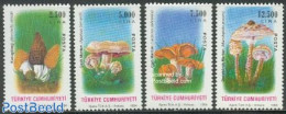 Türkiye 1994 Mushrooms 4v, Mint NH, Nature - Mushrooms - Otros & Sin Clasificación