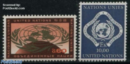 United Nations, Geneva 1970 Definitives 2v, Mint NH - Sonstige & Ohne Zuordnung