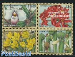United Nations, Geneva 1996 Flowers 4v [+], Mint NH, Nature - Flowers & Plants - Andere & Zonder Classificatie