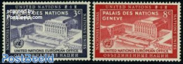 United Nations, New York 1954 UNO Day 2v, Mint NH, History - Europa Hang-on Issues - United Nations - Idées Européennes