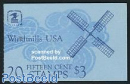 United States Of America 1980 Windmills Booklet, Mint NH, Various - Stamp Booklets - Mills (Wind & Water) - Unused Stamps