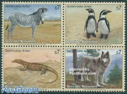 United Nations, Vienna 1993 Endangered Animals 4v [+], Mint NH, Nature - Animals (others & Mixed) - Birds - Penguins -.. - Sonstige & Ohne Zuordnung