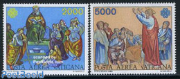 Vatican 1983 World Communication Year 2v, Mint NH, Religion - Science - Religion - Int. Communication Year 1983 - Tele.. - Unused Stamps