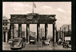 AK Berlin, Brandenburger Tor, Sektoren-Grenze  - Zoll
