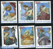 Vatican 1998 Musical Angels 6v, Mint NH, Performance Art - Religion - Music - Musical Instruments - Angels - Nuevos