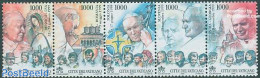 Vatican 2000 World Travels 5v [::::], Mint NH, Religion - Pope - Nuevos