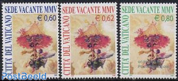 Vatican 2005 Sede Vacante 3v, Mint NH - Ongebruikt