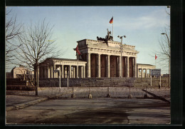 AK Berlin, Brandenburger Tor Nach Dem 13. August 1961, Grenze  - Zoll