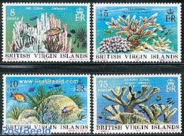 Virgin Islands 1978 Corals 4v, Mint NH, Nature - Fish - Shells & Crustaceans - Poissons