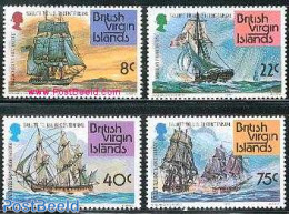 Virgin Islands 1976 American Bicentenary 4v, Mint NH, History - Transport - US Bicentenary - Ships And Boats - Barche