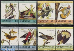 Saint Vincent 1985 J.J. Audubon 4x2v [:], Mint NH, Nature - Birds - Woodpeckers - St.Vincent (1979-...)