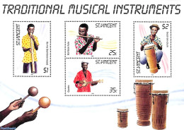 Saint Vincent 1985 Music Instruments S/s, Mint NH, Performance Art - Music - Musical Instruments - Musik