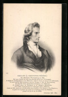 AK Friedrich Schiller, Brustportrait  - Ecrivains