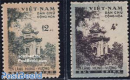 Vietnam 1960 Hung-Vuong Temple 2v, Mint NH - Sonstige & Ohne Zuordnung