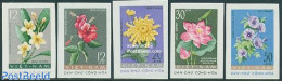 Vietnam 1962 Flowers 5v Imperforated, Mint NH, Nature - Flowers & Plants - Andere & Zonder Classificatie