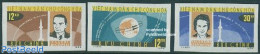 Vietnam 1964 Space Flights 3v Imperforated, Mint NH, Transport - Space Exploration - Andere & Zonder Classificatie