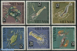 Vietnam 1965 Crabs, Lobsters 6v, Mint NH, Nature - Shells & Crustaceans - Crabs And Lobsters - Meereswelt