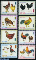 Vietnam 1968 Chicken 8v, Mint NH, Nature - Birds - Poultry - Andere & Zonder Classificatie