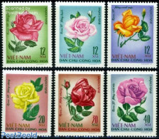 Vietnam 1968 Roses 6v, Mint NH, Nature - Flowers & Plants - Roses - Sonstige & Ohne Zuordnung